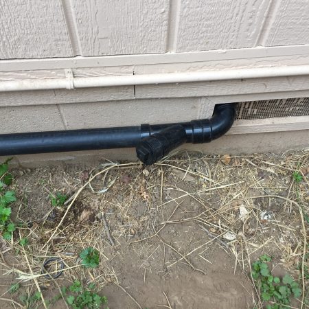 GWF plumbing from crawlspace